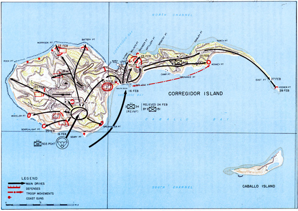 Plate No. 80, Recapture of Corregidor, 16-28 February 1945